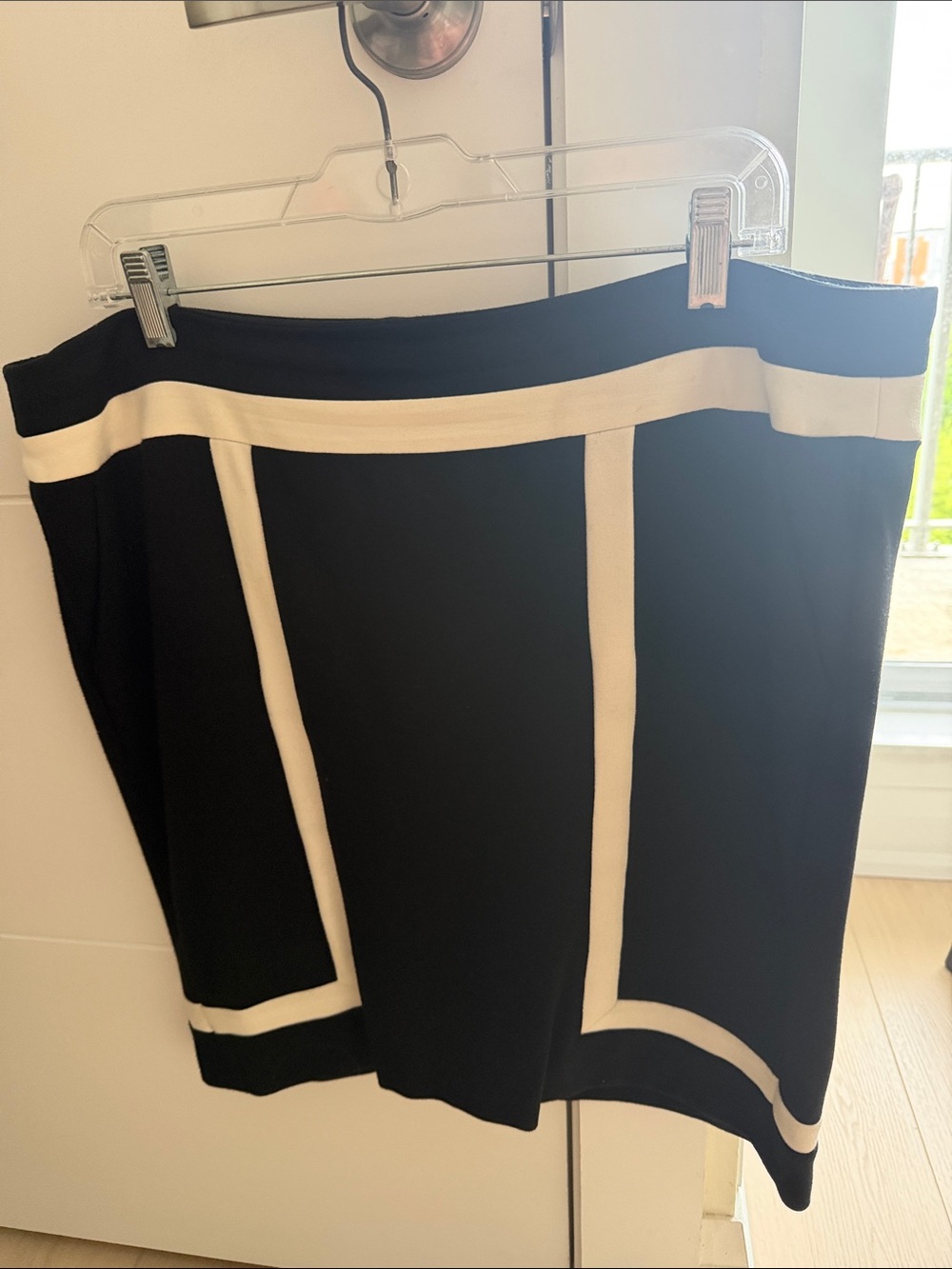 Mexx Black And White Mini Skirt with Front Pockets